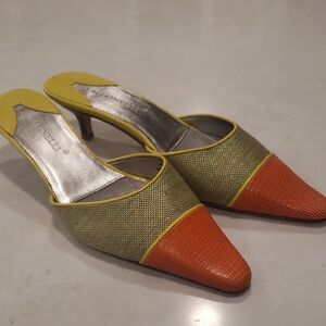 A. Marinelli Yellow and Orange Heels